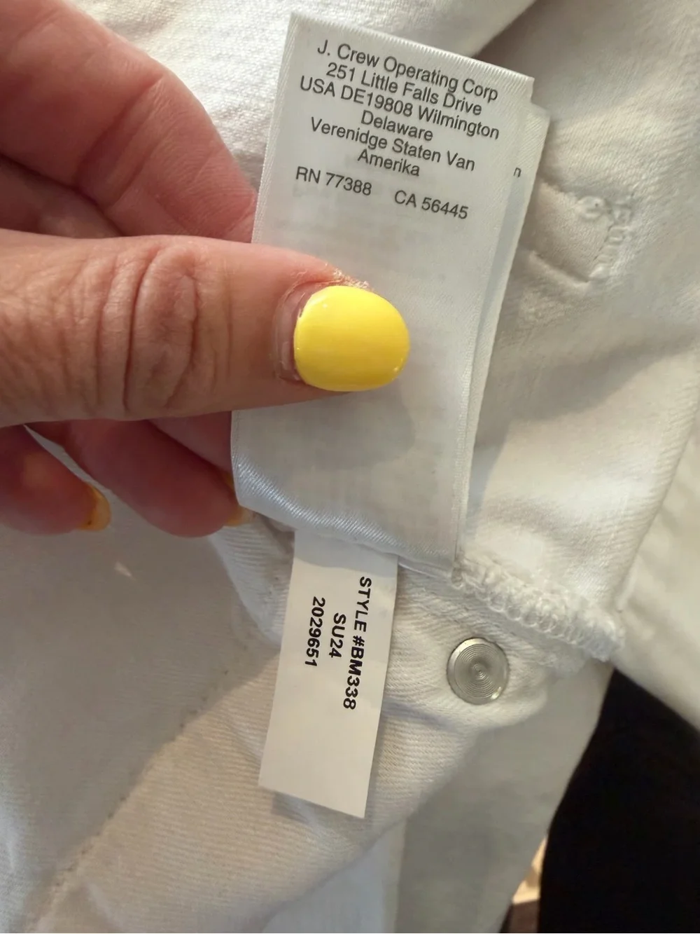J.Crew Wide-Leg Denim Trouser in White (Style BM338) - Size 32